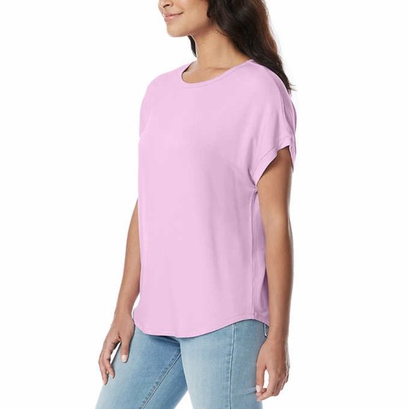 NWoT Buffalo David Bitton Women's French Terry Short Sleeve Tee Sz S $40 1HL319 - Picture 3 of 4